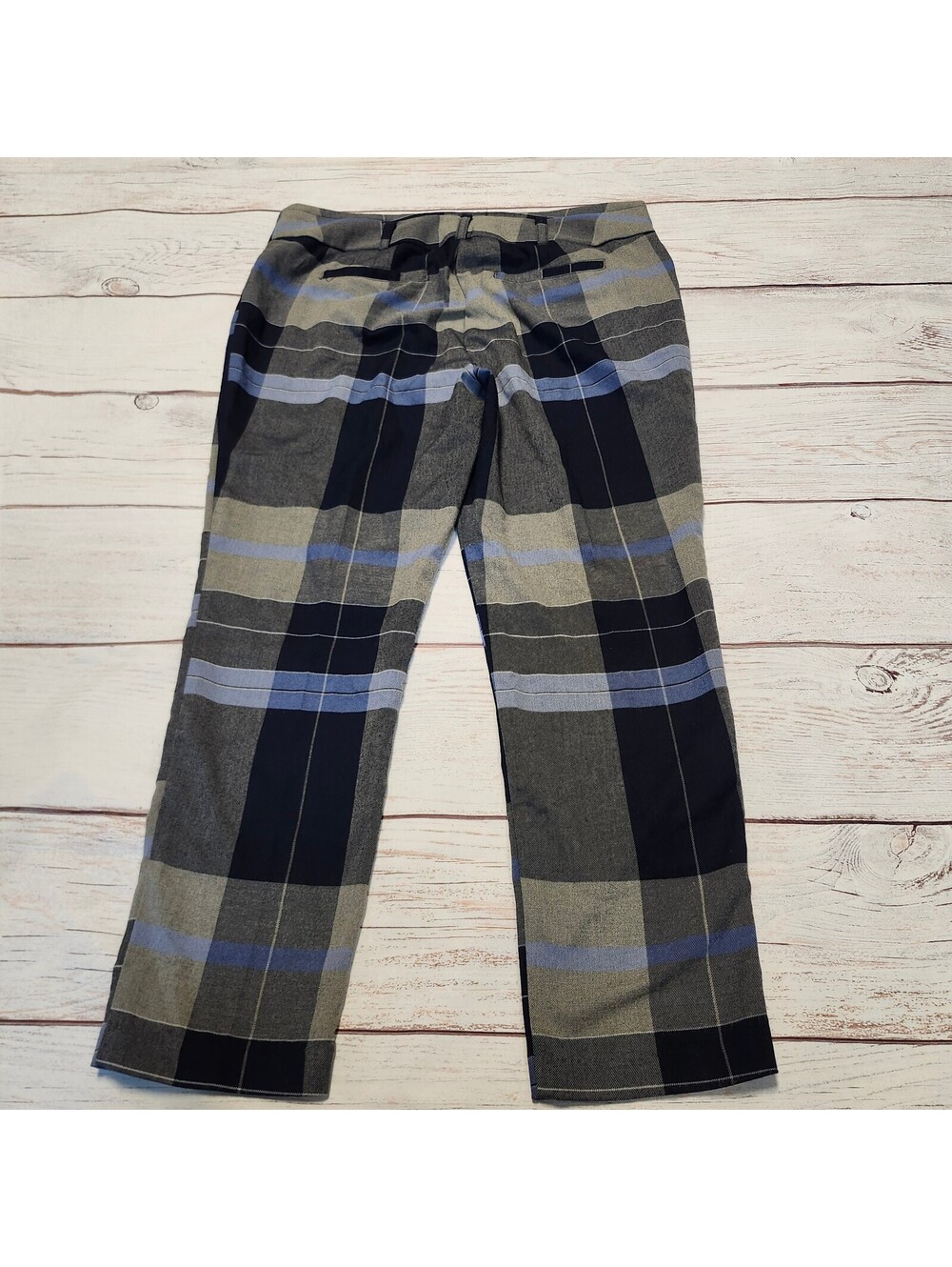 New York & Company 7th Avenue Design Studio Women's Plaid Dress Pants Size 12